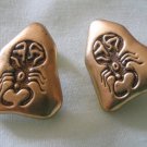Vintage Goldtone Clip On Earrings