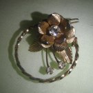 Beautiful Vintage Brooch Rhinestone