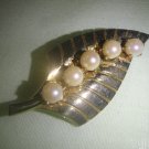 Beautiful Vintage Brooch Real Pearls