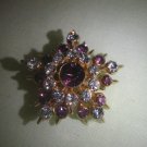 Beautiful Vintage Brooch Rhinestone