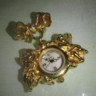 Beautiful Vintage Brooch Avon Angel Cherub Watch