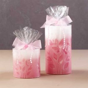 Embossed Rose Scented Candles