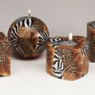 Safari Pattern Candle Set