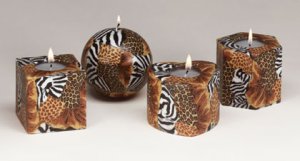 Safari Pattern Candle Set