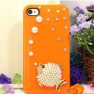 Orange Pearl Fish iphone 4 case