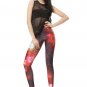 Blazing Red Galaxy Leggings pants