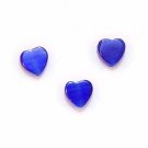 Royal Blue Cats Eye Heart Beads (GL1074)