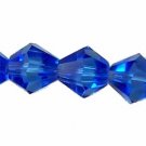 8mm Medium Blue Crystal Beads (GL206)