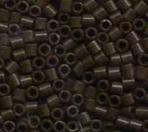DBL734 Miyuki Delica 8o Chocolate Brown Opaque Seed beads 15gr (SB971)