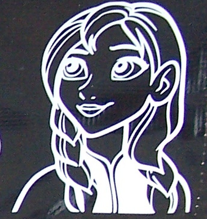 Anna from Frozen Vinyl Decal