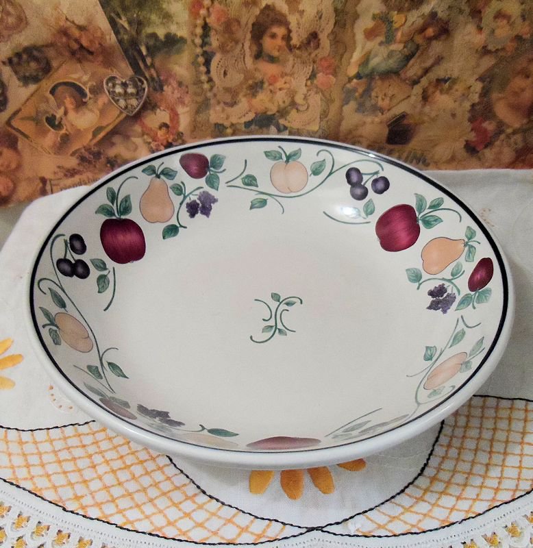 Princess House Orchard Medley Large Serving Bowl