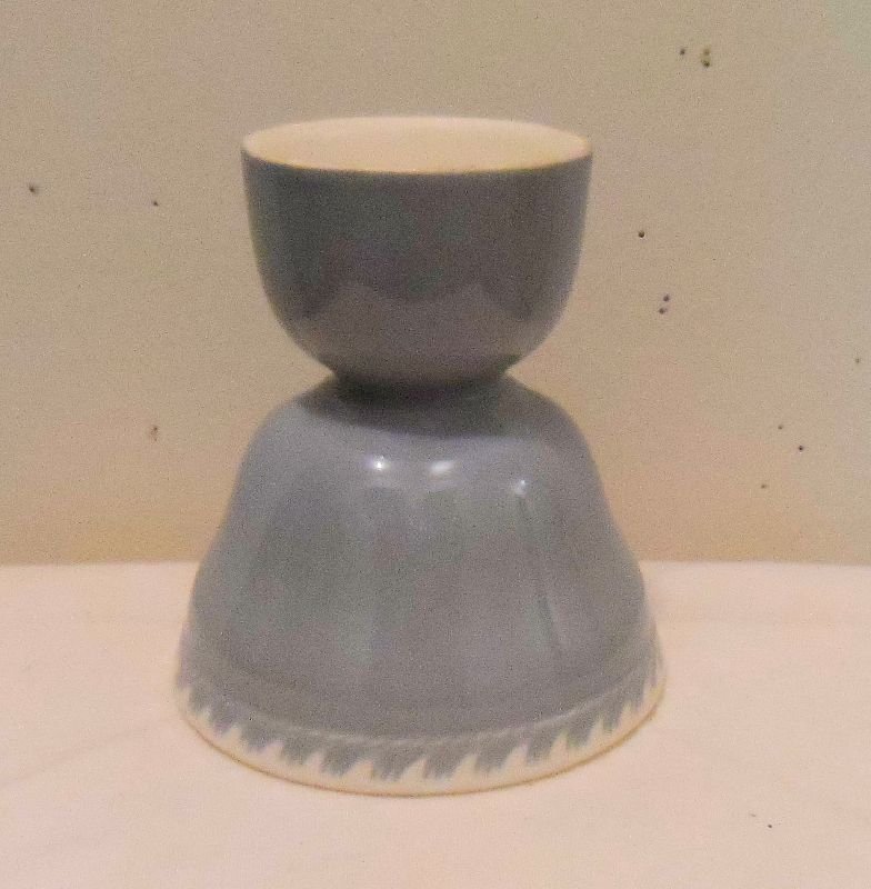 Chesterton Light Gray Double Egg Cup Harker Pottery
