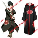 Naruto Akatsuki Cloak Costume with Hat / Hawk Team Sasuke Uchiha Cloak