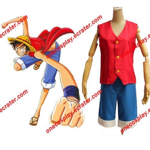 One Piece Cosplay- Monkey D. Luffy Cosplay Costume (Free Shipping)