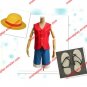 (Free Shipping) Monkey D. Luffy Cosplay Costume With Hat ,Shoes
