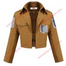 New Shingeki no Kyojin Attack on Titan Cosplay costume Survey Corps Eren Jacket (blue + white sign)