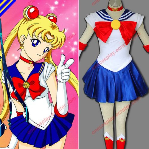 Anime Sailor Moon Cosplay Costume Tsukino Usagi Soldier Clothesin