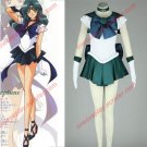 Anime Sailor Moon Kaiou Michiru Cosplay Costume Neptune Soldier Clothes(in stock / customized)