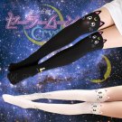 Free Shipping White Sailor Moon Cosplay Cats Luna Crystal Artemis Tight Pantyhose (white)