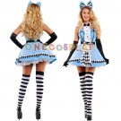 Alice in Wonderland Cosplay Costumes Poker Fashion Dress Fancy Maid Uniform Dress