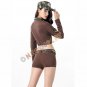 DS Lead Dancer Cosplay Costumes Games Camouflage Military Uniform caftan shorts for Women