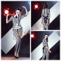 New Vampire Cosplay Costumes Prisoner Stripe Fancy Uniform Set for Halloween Xmas Party