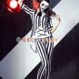 New Vampire Cosplay Costumes Prisoner Stripe Fancy Uniform Set for Halloween Xmas Party