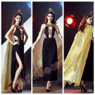 Fashion Gypsy Cosplay costumes Greek Queen Sexy Fancy party Dress Latin Dance Long Dress