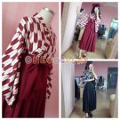 Japan matsuri Women Carp Haori Kimono Yukata Fancy Party Coat Tops Pleated Ankle Skirts