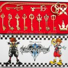 Kingdom Hearts Cosplay Armory Necklace Sora Keyblade Keychain Metal Figure Toy Pendants