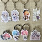 Re:Zero kara Hajimeru Isekai Seikatsu Cosplay Key Chains Pendants Phone Charm Keychains