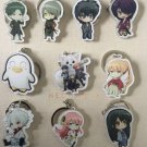 GINTAMA Cosplay Props Key Chains Sakata Gintoki Pendants Kagura Charm Shimura Shinpachi Keychains