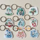 Hatsune Miku Cosplay Miku Key Chains for Cars Bags Pendants Rin Charm Collection VOCALOID Keychains
