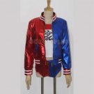 Suicide Squad Harley Quinn Cosplay Costumes Set Embroidered /Printed  Women Fancy Outfit jacket