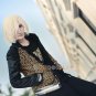 Yuri!!! on Ice Cosplay Costume Yuri Plisetsky Black Tiger Shirt and Leopard Coat jacket