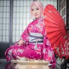 Ainme Naruto Cosplay Costume Haruno Sakura Cosplay Kimono Onsen Yukata