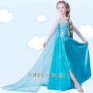 Girl Dress Princess Elsa Dress Children Halloween Snow Queen Cosplay Costume Kids Clothes