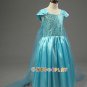 Elsa Cosplay Costume For Kids Sleeveless Princess Dress Fairy Tales Princess Children Dress