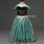 Anna Cosplay Costume Dress Sleeveless Princess Dresses Children Costume Fairy Tales Princess Dress