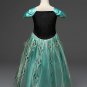 Anna Cosplay Costume Dress Sleeveless Princess Dresses Children Costume Fairy Tales Princess Dress