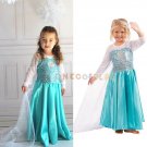 Fashion Children Party Pincess Dress Anna Elsa Baby Girls Dresses Princess Cosplay Dress for Kids
