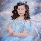 Gauze Dress Princess Formal Dresses for Kids Snow Queen Elsa Dress Children Cosplay Costume