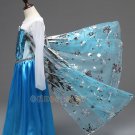 Printing Princess Dresses for Kids Snow Queen Elsa Dress Children Cosplay Costume Formal