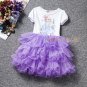 Summer Children Bubble Skirt Elsa Anna Girls Cosplay Dress Princess Clothing Baby Girl Dress