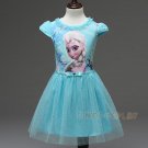 Summer Children Short Sleeve Dress Elsa Anna Girls Cosplay Dress Princess Dress for Kids