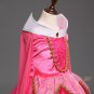 Kids Princess Party Dress Princess Aurora Dress Sleeping Beauty Cosplay Costume Pink