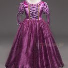 Rapunzel Princess girl dress Kids Girls Party Dress Halloween Xmas Tangled Cosplay Costume