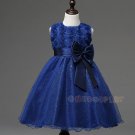 Summer flower princess dress lace rose Party Wedding Birthday girls clothes princess kids dress