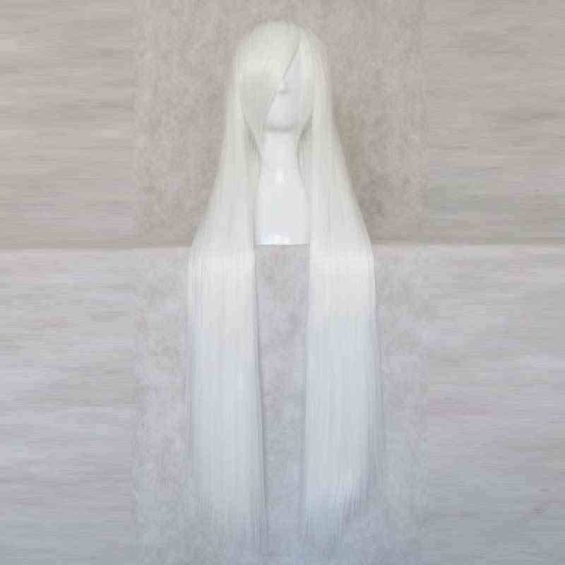 100cm White Straight Cosplay Wig Haku Cosplay Wig