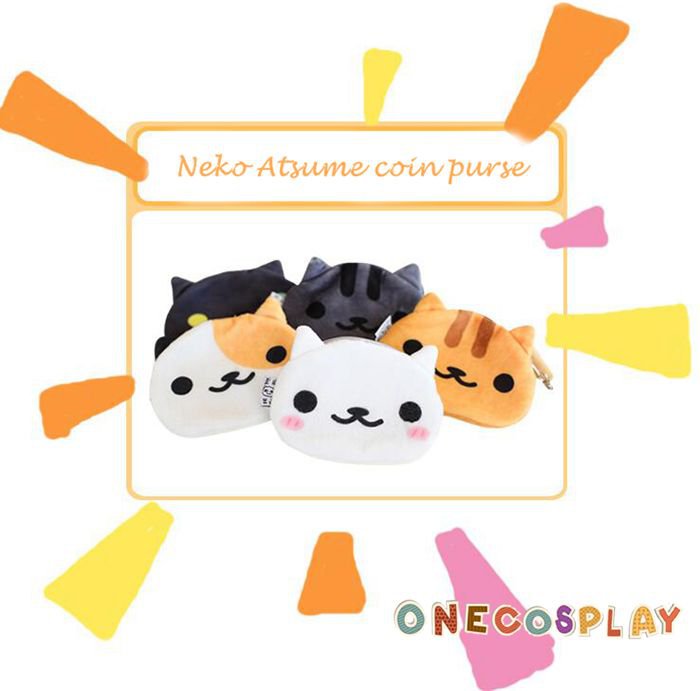 New Arrival Neko Atsume Coin Purse Cute Cat Change Purse